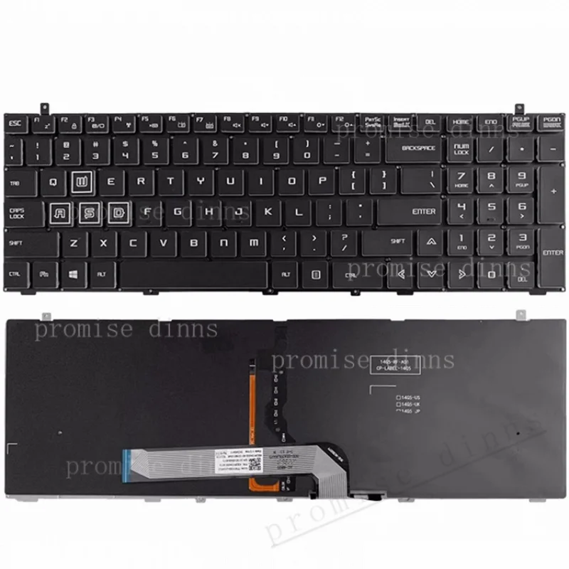 

M New For MACHENIKE T90 PLUS TG65T TR26 F117-FP F117-FPR26 F117-FPR37 US keyboard backlit