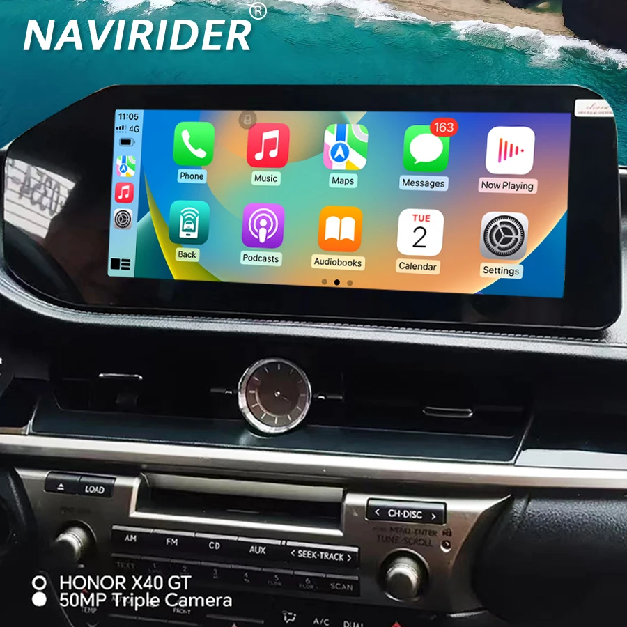 

4G 12,3-дюймовый сенсорный экран Android 15 Qled для Lexus ES ES300 ES250 ES350 ES300h 2013-2017 BT Автомобильный мультимедийный видеоплеер HU Stereo