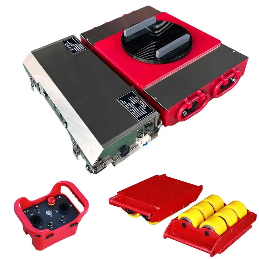 Remote Control Machine Skate Electric Cargo Carrying Truck Factory Equipment Moving Roller Trolley without Shipping Cost