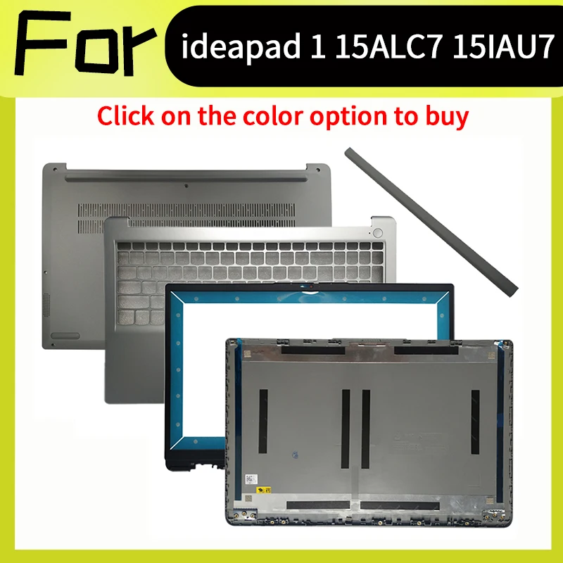 ملحقات الكمبيوتر المحمول باللون الرمادي الفضي لجهاز IdeaPad 1-15IJL7 1 15IAU7 1 15ALC7 1 15IGL7 2022 حافظة بديلة