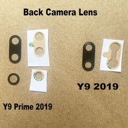 New For Huawei Y9 Prime 2019 Back Camera Lens Glass Rear Len With Adhesive Sticker Replacement