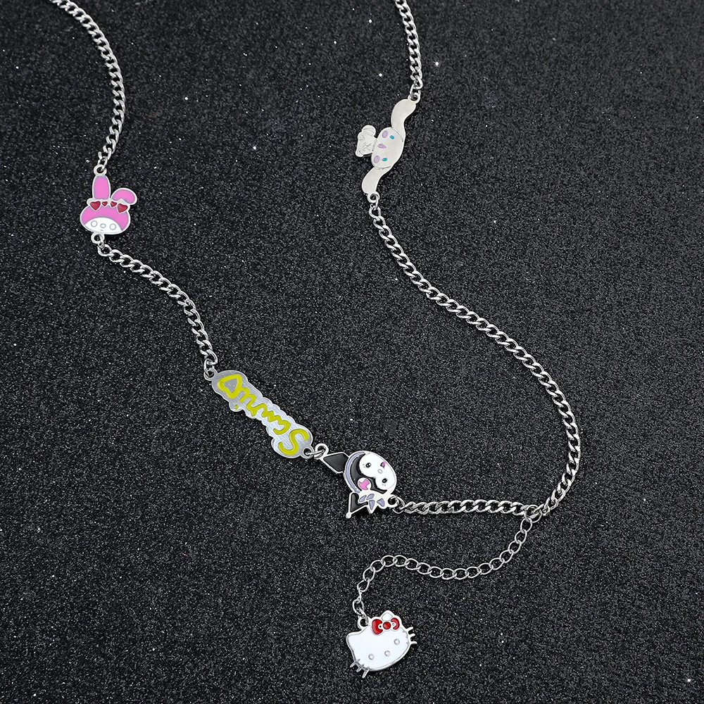قلادات سانريو كورومي للنساء ، مرحبا كيتي وقرفة القرفة قلادة حلوة ، هدية الموضة #1