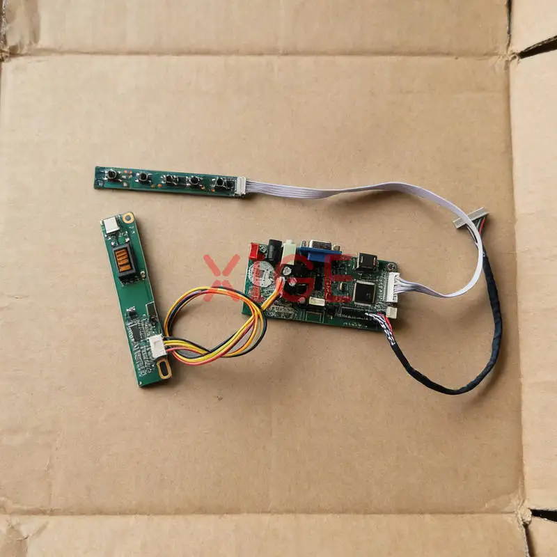 

Для LP133X4 LP133X3 TX34D62VC1CAC LP133X5 плата контроллера привода ЖК-экрана DIY Kit 20Pin LVDS VGA + HDMI 1024*768 1-CCFL 1024x768