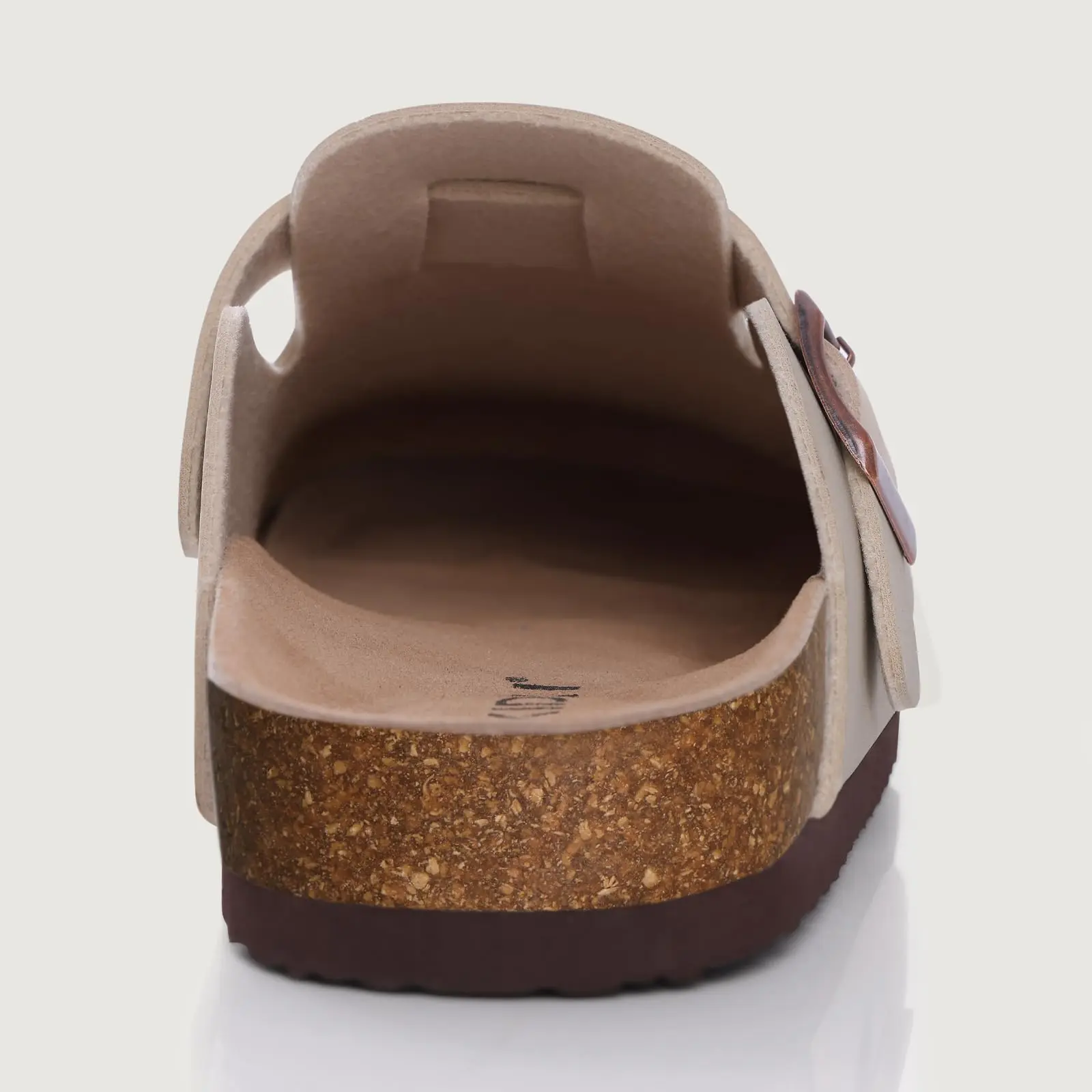 Litfun Classic Cork Clogs & Leather Mules For Men And Women, Arch Support Flat Sandals For Beach_voghion.com