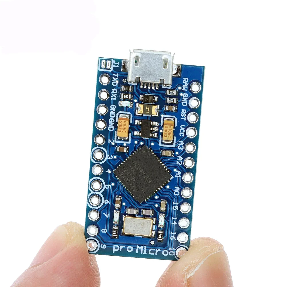 Substituição de Chip Original para Arduino Pro Mini, ATmega32U4, 2 pinos de linha, Leonardo UNO R3, ATmega328, 5V, 16MHz