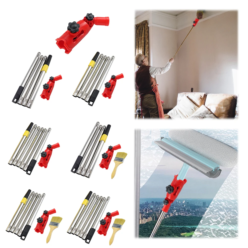 

Multi-Angle Paint Brush Extender Extension Pole Attachments Detachable Retractable Paint Roller Extension Pole for High Ceiling