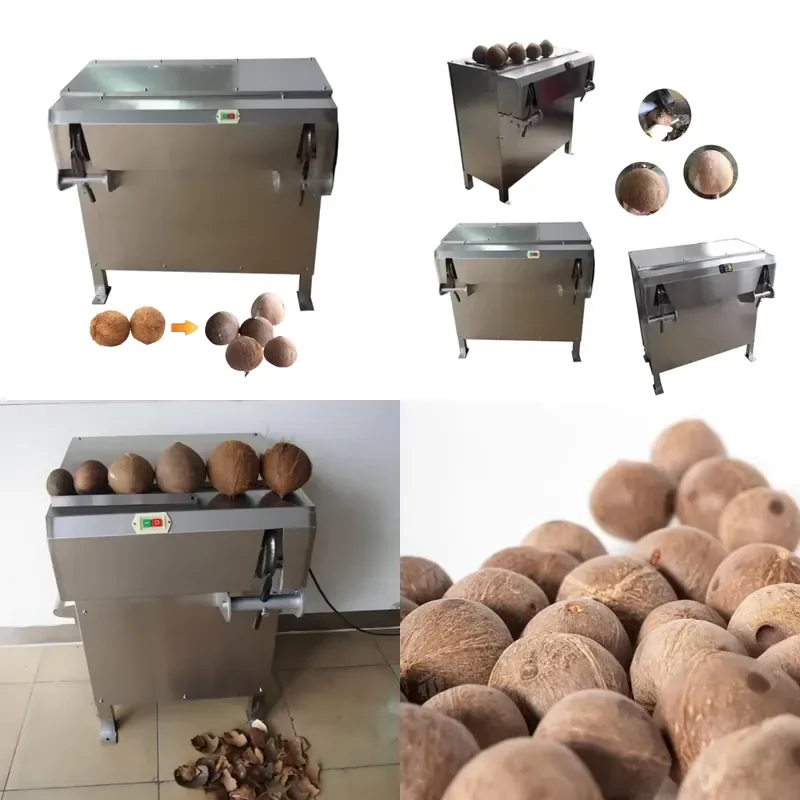 

2026 Low Price Coconut Dehusking Sheller Machine Stainless Steel Motor High Capacity Coconut Shell Removing Machine for Old