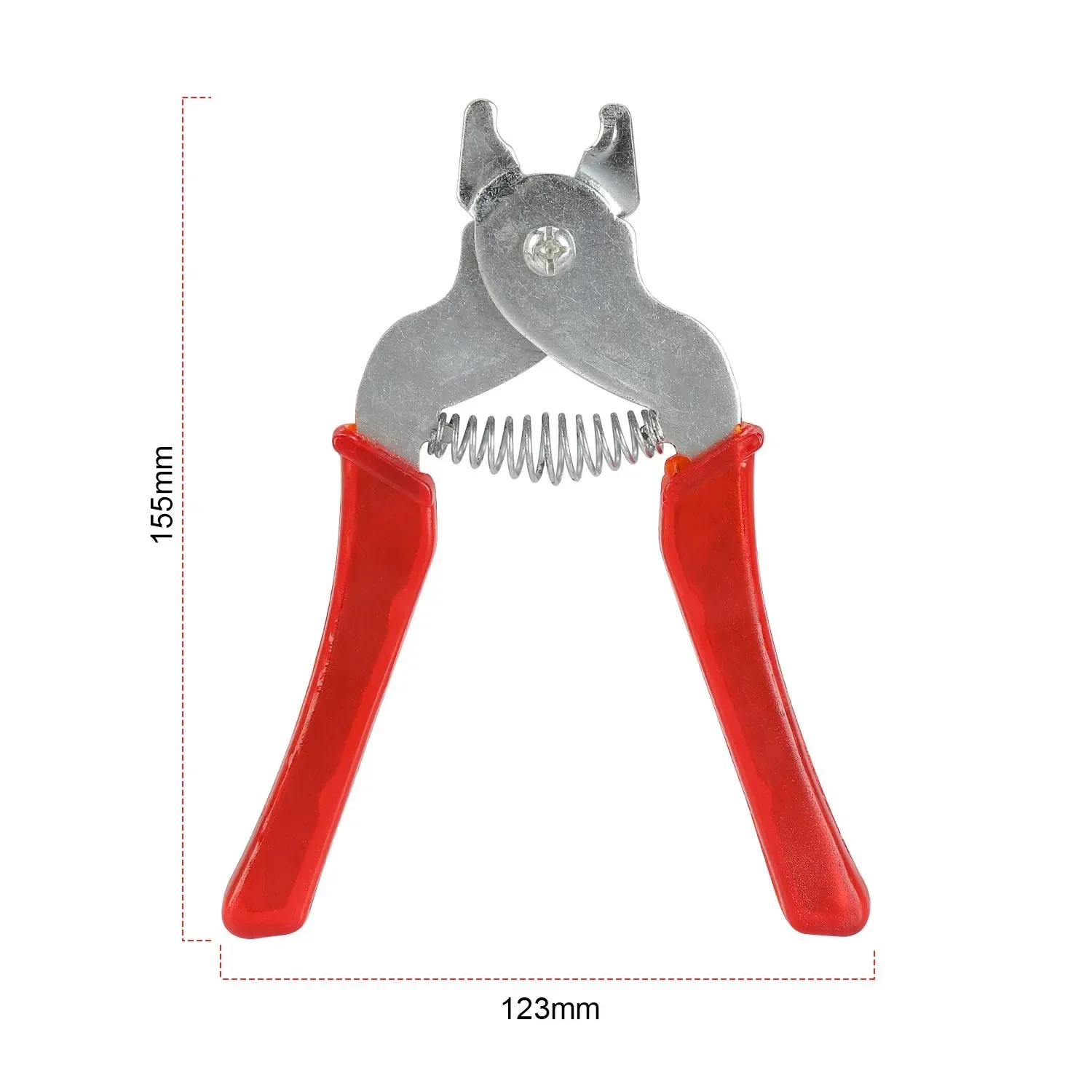 Imagem -02 - Alicate de Esgrima com Alça de Plástico Ferramentas Manuais Hog Ring Plier Tool Clipes Grampos Frango Malha Gaiola Tesoura 600 Pcs