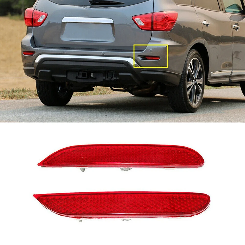 1 Pair Car Rear Bumper Reflector Brake Lamp Taillight Parking Fog Light for Nissan Leaf Pathfinder Infiniti Qx56 Q50 Q60