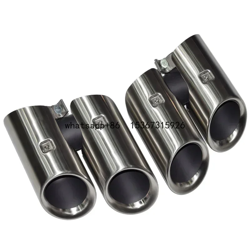 Exhaust pipe for 4-24 Porsche macan exhaust pipe GTS quad sports tailpipe black tip tail throat muffler exhaust tip