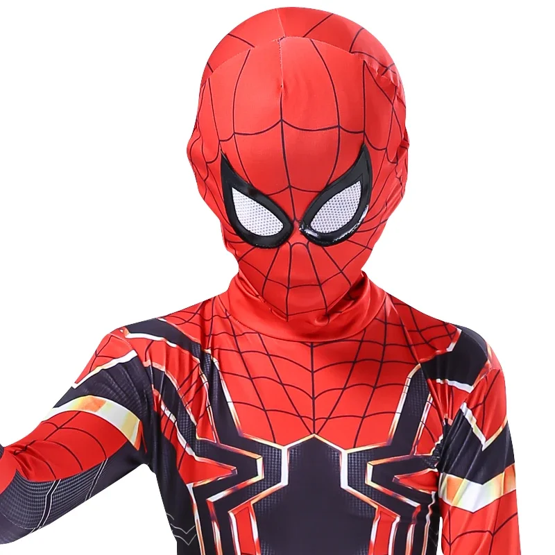 スパイダーマンのコスチューム,全身のスパイダーマン,子供向けのスーパーヒーローコスチューム,スパイダーマン,パーティーギフト