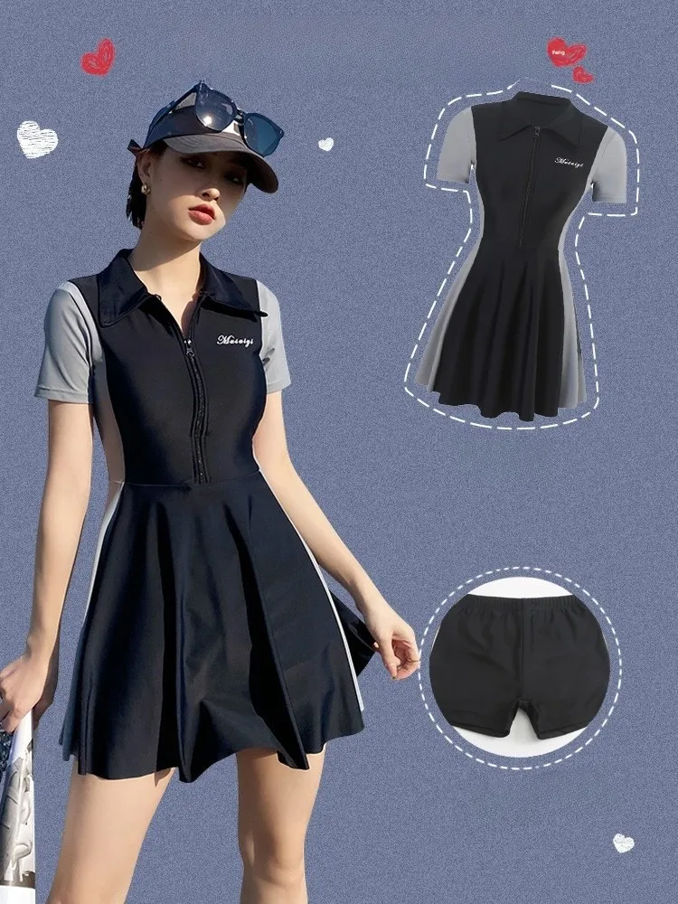 

Ele Spor Two-Piece Swimsuit for Women Large Size Conceals Flatters Ideal for Hot Springs Summer 2023 New Arrival