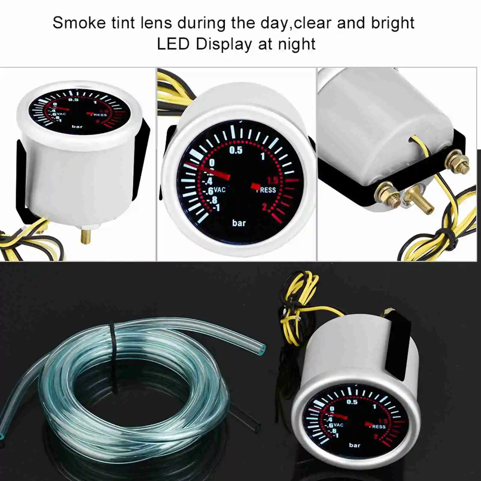 Boost Gauge Meter 2 "Auto Universal 12V LED Digital Turbo Boost Psi Gauge Meter LED Digital Turbo Boost Gauge Psi Gauge