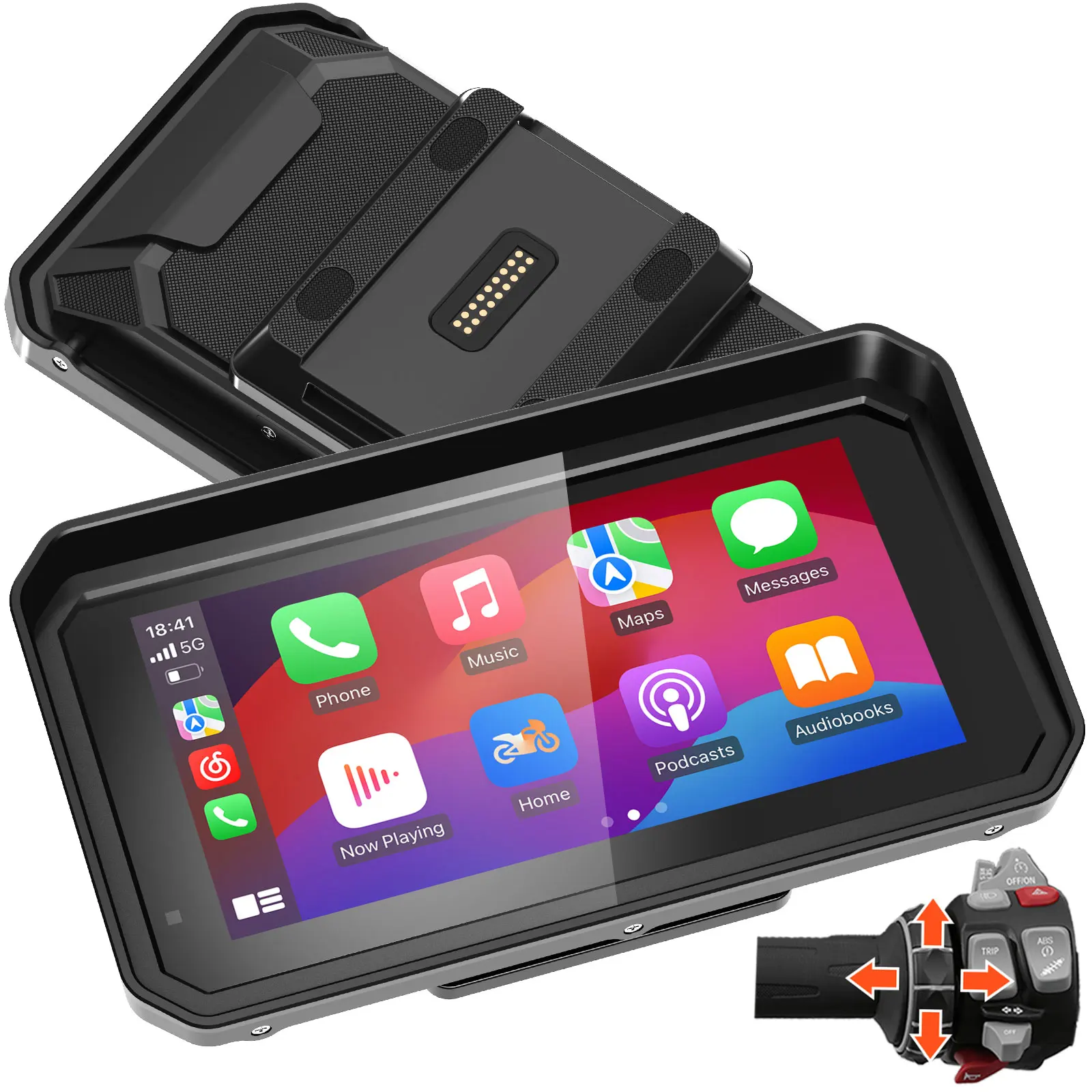 

6 Inch Wireless CarPlay Moto Android Auto Portable Digital Motorcycle Dashboard GPS Navigation For BMW R1200GS R1250GS S1000XR