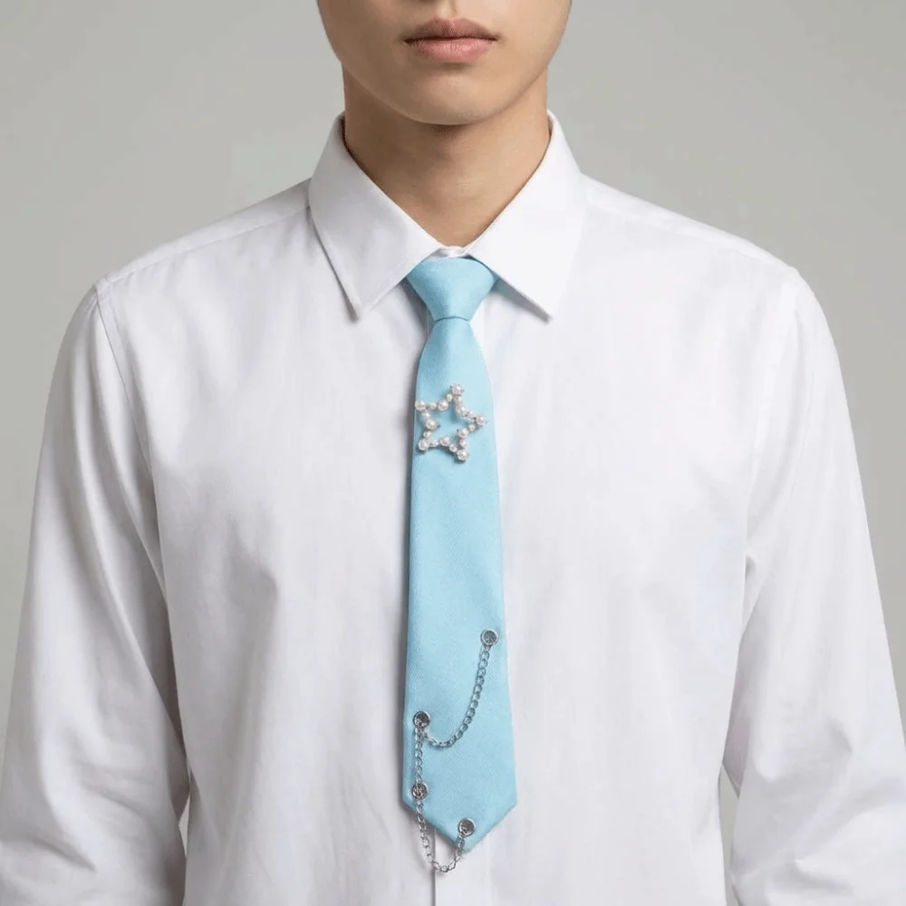 Clothing Decoration Korean Style Star Tie Choker Tassels Long Necktie Necklace College Style Shirt Tie Students