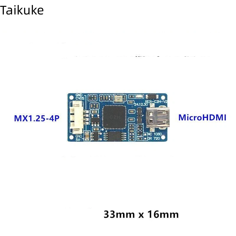 CVBS to HDMI Analog Video to High-definition HDMI Video Output Module/1080P Compatible with PAL/NTSC