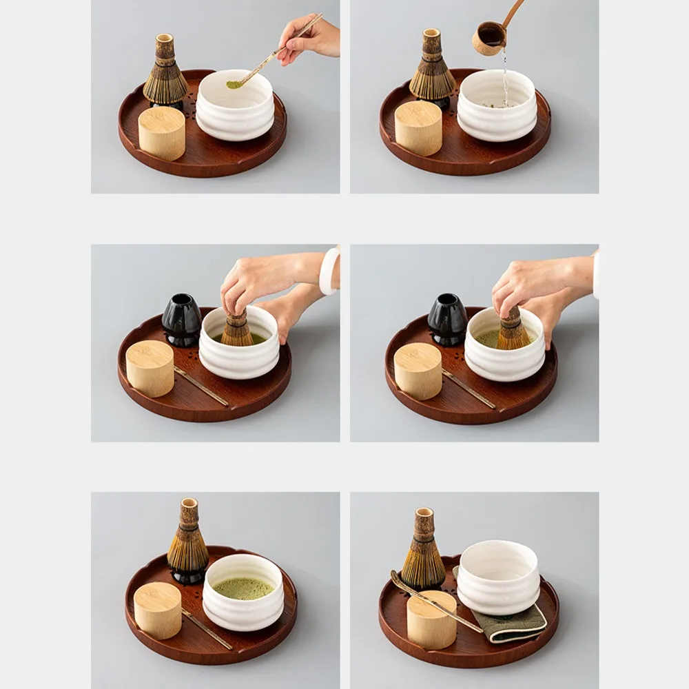 Round Shape Tea Serving Tray Wooden Material Smooth Surface Round Tea Tray 27cm Diameter Cutout Design Wooden Serving Plate
