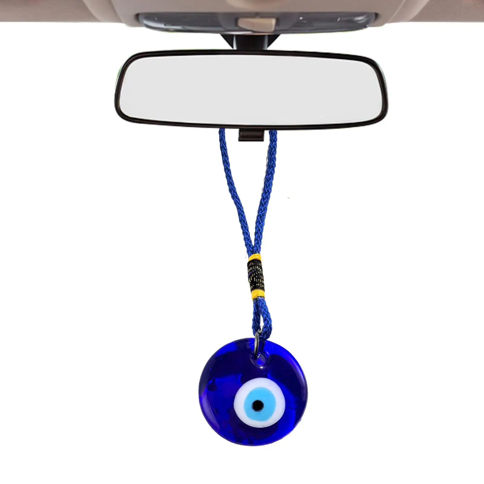 Key Chain Ornament Resin Hangable Collectible Keepsake Keychain Pendant Blue Eye Charm for Teens Adults Women Students School