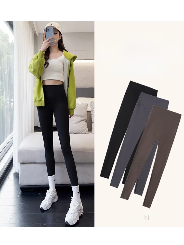 

Женские леггинсы для йоги с высокой талией, весенние, повседневные, облегающие, эластичные, с эффектом подтяжки ягодиц, длиной 7/8