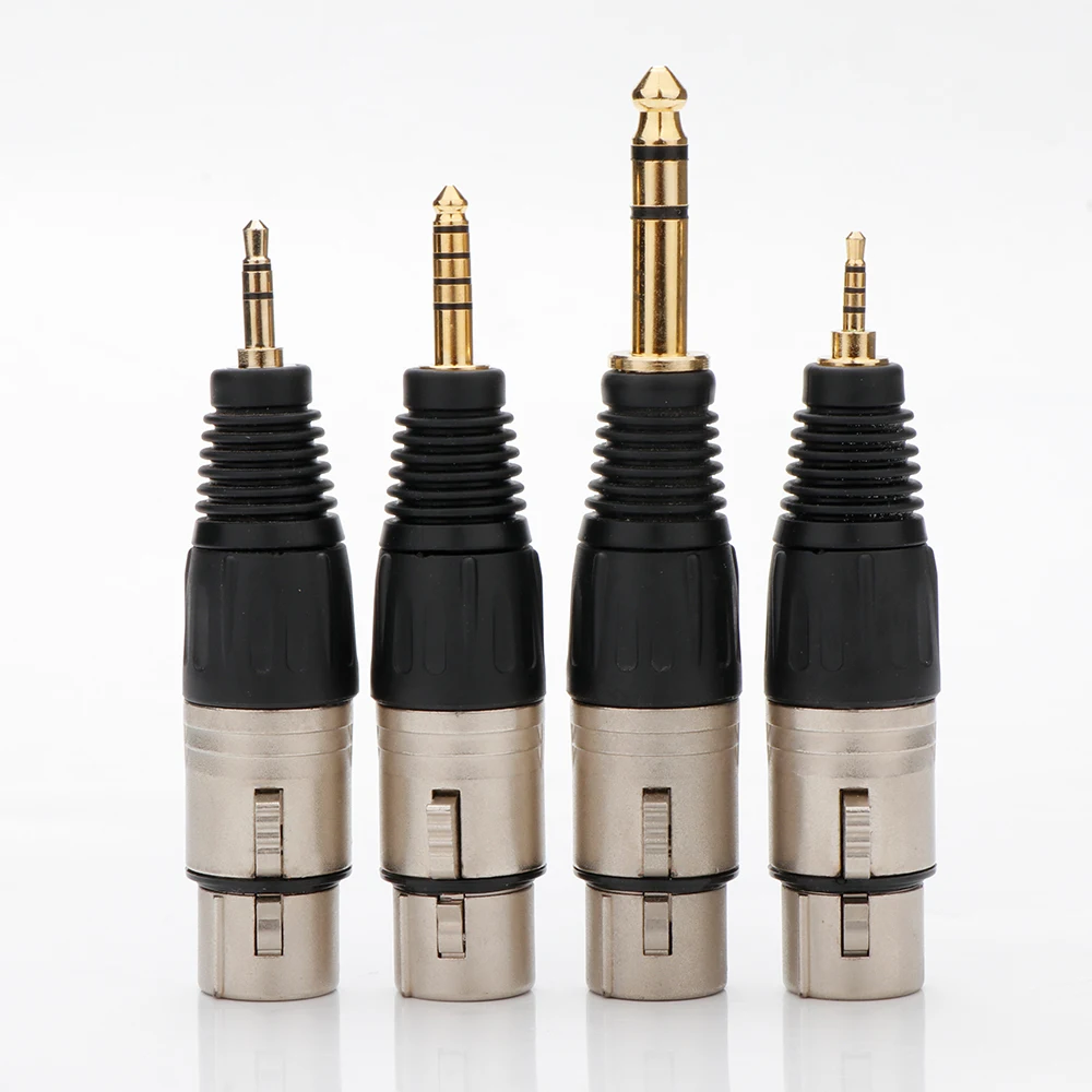 Wysokiej klasy NEUTRIK HiFi Audio 6,35/3,5/4,4/2,5 mm męski na 4-pinowy XLR żeński adapter pozłacane zbalansowane złącza słuchawkowe TRS