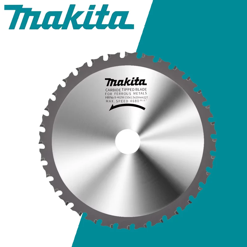 

Makita B-46296 Пильное полотно для металла, пильное полотно из сплава, диаметр 150 мм, диафрагма 20 мм, 32 зубца