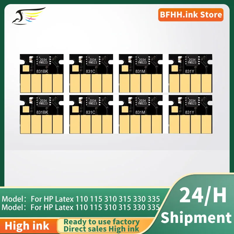 Nuevo Chip de Cartucho 831 Actualizado para Impresoras HP Latex 110, 310, 360, 115, 315, 330, 335, 365, 370, 560, 570, L360, L365, L330