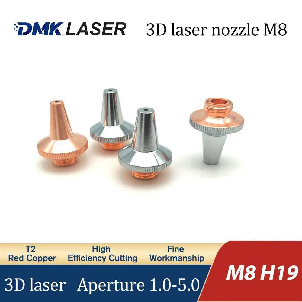 Laser Cutting Nozzle D15 H19 M8 3D For  Raytools Laser Cutting Head Laser Tube Cutting Machine Part