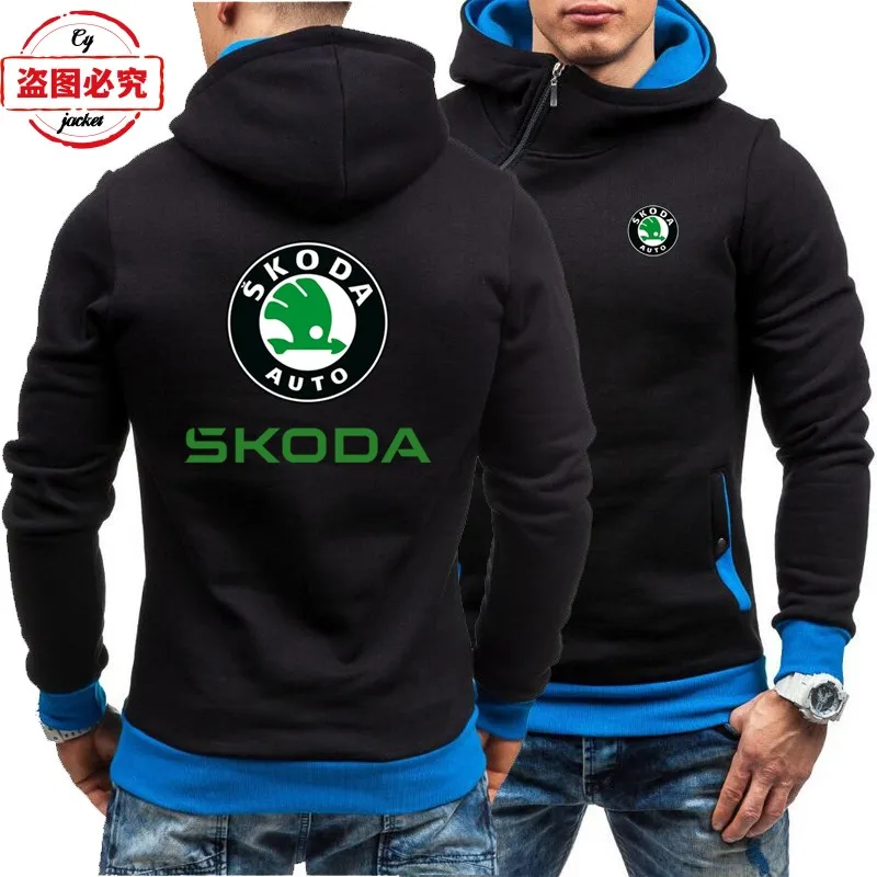 WRC rally Skoda racing car logo jacket racing suit men's top casual sweater skoda car logo jacket