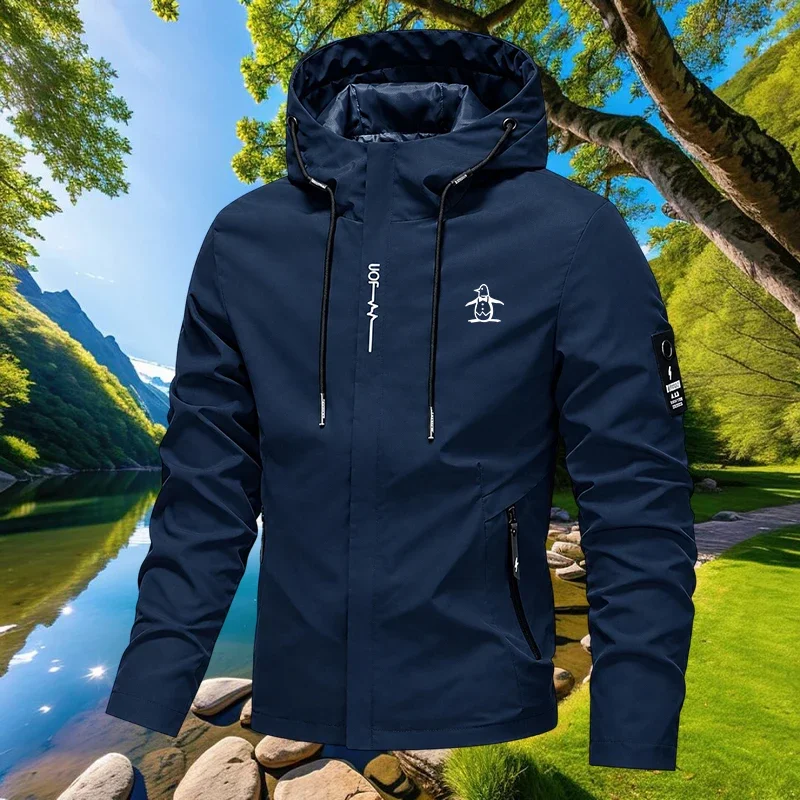 Men's Thin Windproof Jacket Is Suitable for Sports, Leisure, Outdoor Activities, and Fishing. It Is Windproof and UV Resistant