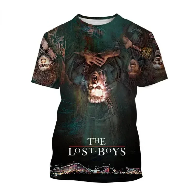 

New Horror Movie The Lost Boy 3D Print T-shirt Fashion Men Clothing Summer Casual Oversized T Shirt Hip Hop Harajuku Street Tops