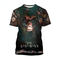 New Horror Movie The Lost Boy 3D Print T-shirt Fashion Men Clothing Summer Casual Oversized T Shirt Hip Hop Harajuku Street Tops