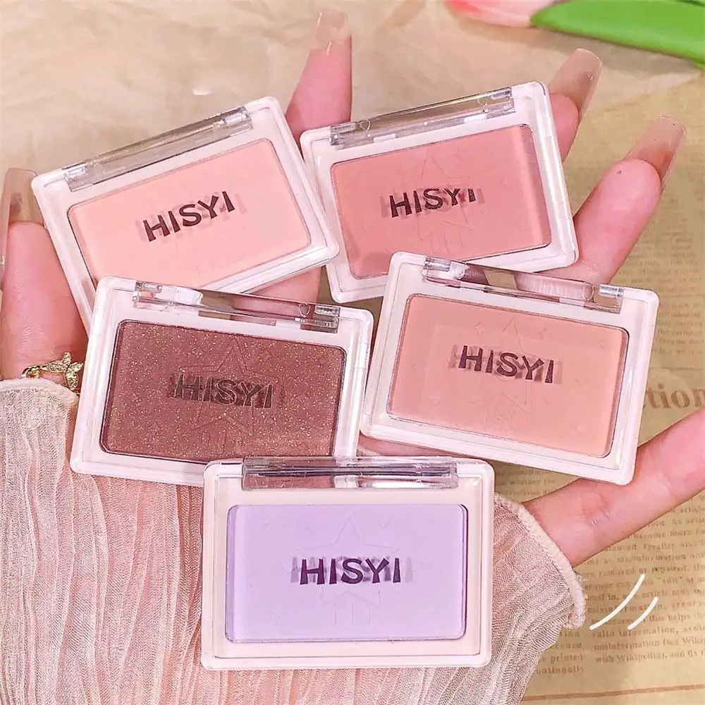 1~4PCS Single Color Blush Palette Natural Cheek Tint Blush Soft Face Blusher Cosmetics Cheek Rouge Brighten Face Female Makeup