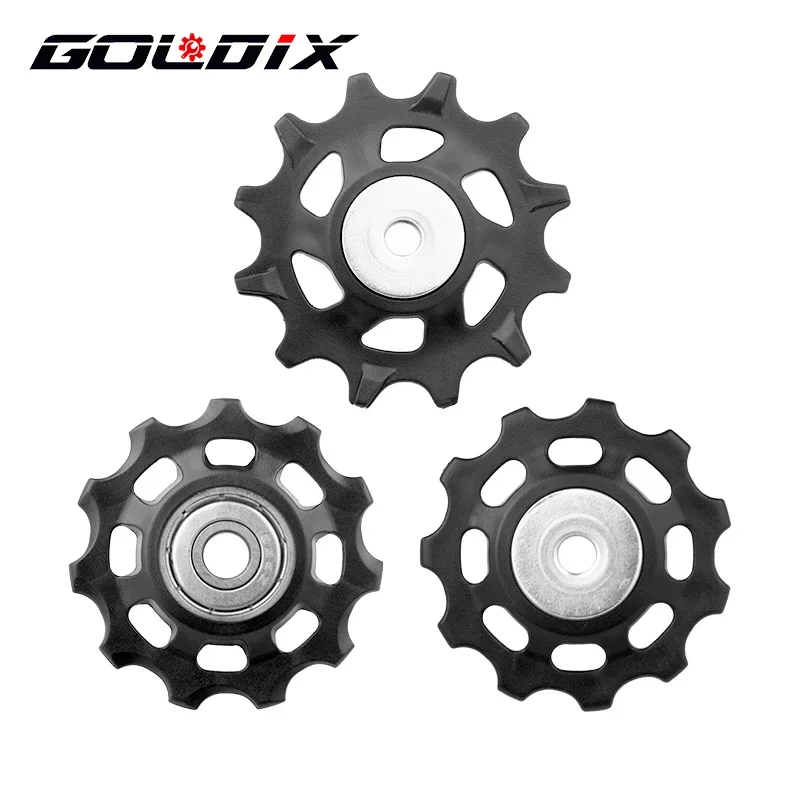 GOLDIX MTB Bicycle Pulley Wheel Nylon Fiber 11T 12T Road Bike Jockey Rear Derailleur Repair Kit for Shimano Sram X01 XX1 GX NX