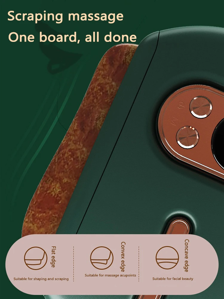 ไฟฟ้า GuaSha นวดหินร้อนความร้อนการสั่นสะเทือนขูด FAT Burning คอนวดหน้ายกกระชับผิวกําจัดริ้วรอยเครื่องมือ