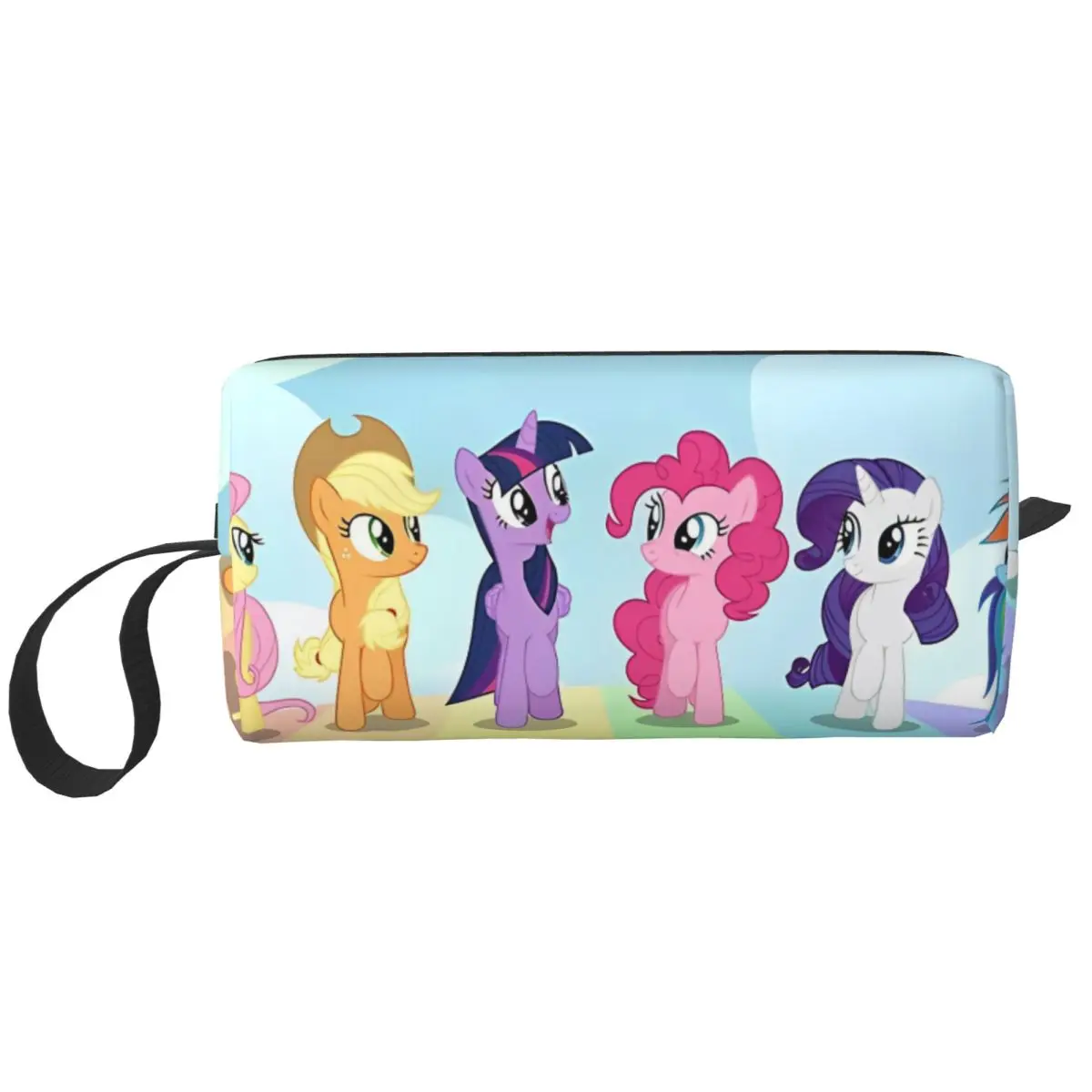 My Little Pony Walking On A Rainbow Makeup Bag Travel Cosmetic Bag Men Women Toiletry Bags Dopp Kit