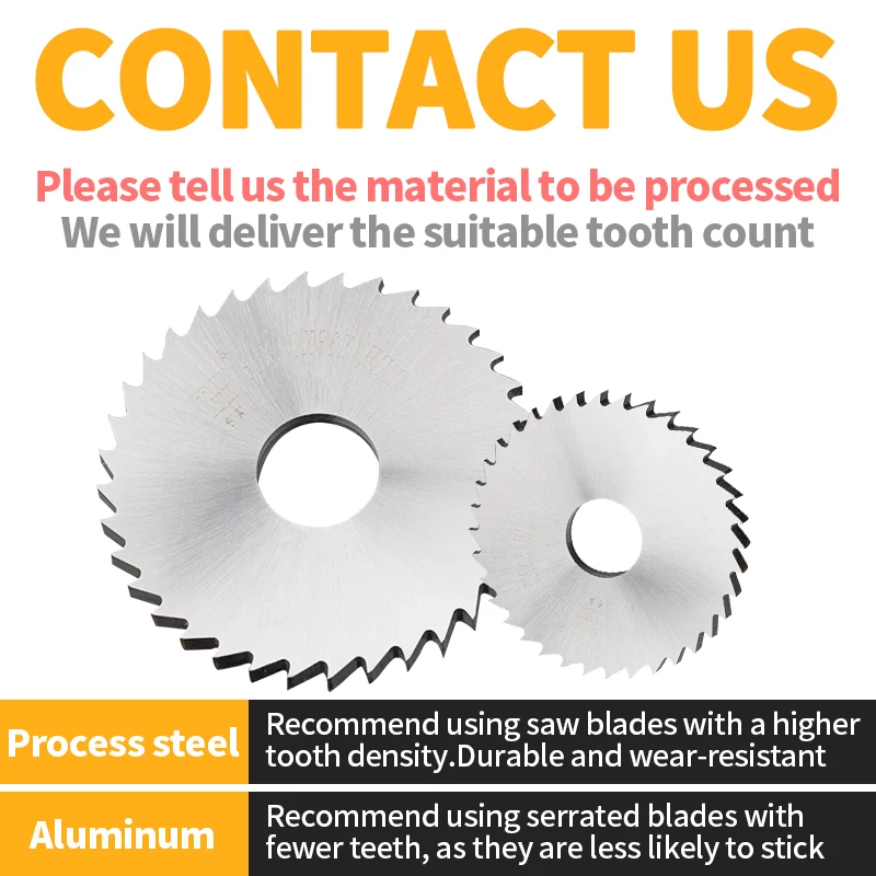 HSS Milling Circular Saw Blade 40/50/60/63/75/80/100mm Circular Saw Slotting Cutter for CNC Machine Metal Steel PVC Cutting Tool