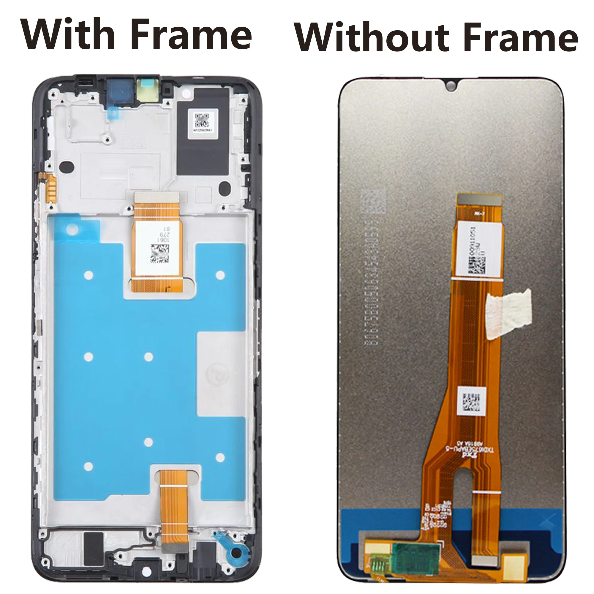 For Huawei Honor X7A Full With Frame Screen RKY-LX2 Touch Panel Digitizer Display Assembly Replacement Repair Parts