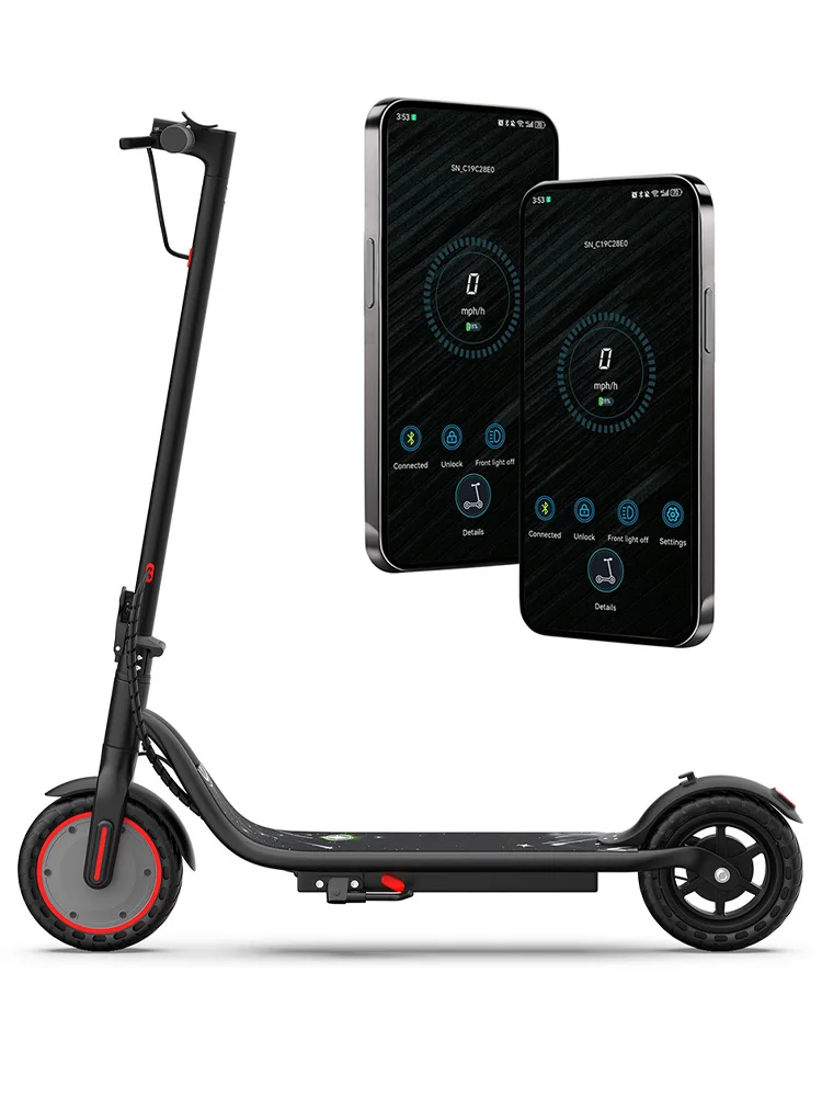 JUICEASE JU30 31KM/H Elektrische Scooter 5-35KM 500W Piekmotor 350W Motor Dubbele Rem Elektrische Step 31KM/H Snelle Scooter Als Cadeau - afbeelding 2