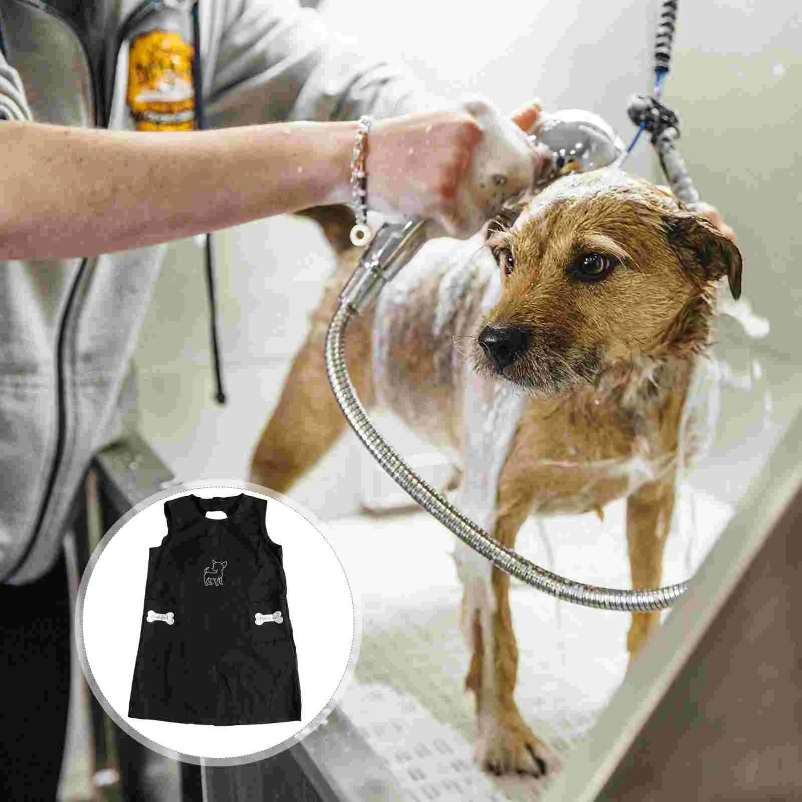 

Dog Smock Mens Overalls Sleeveless Grooming Apron Lover Pet Water Man