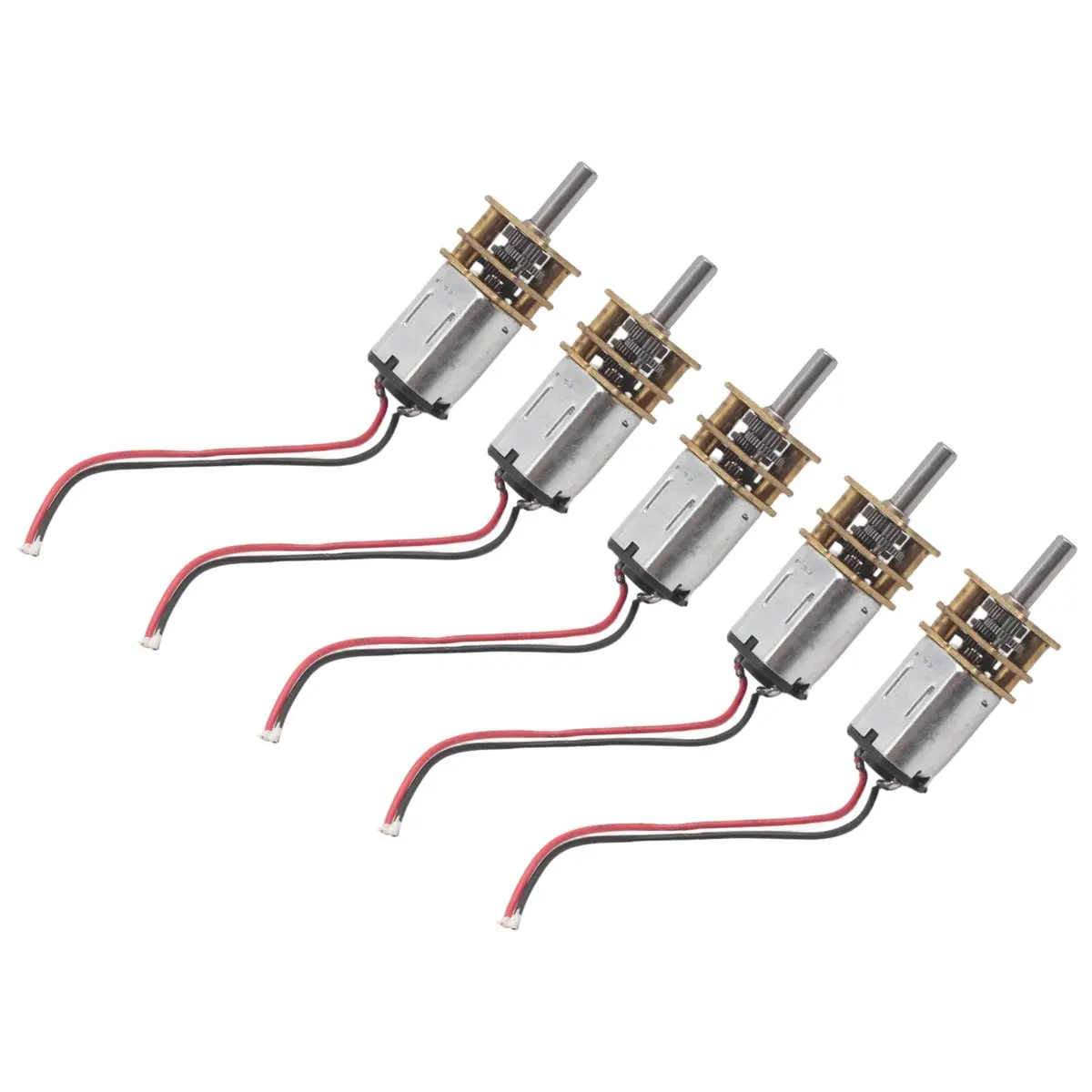 【New User-Coupon!】5Pcs N20 Mini Micro-Metal Gear Motor with Gearwheel DC Motors 60RPM Slow Speed Full Metal Reducer Toy