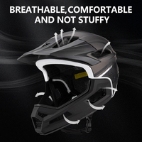 Eastinear's New Adult Bicycle Helmet Full-face Detachable Outdoor Sports Motorcycle Skateboard Riding Helmet Protects the Head