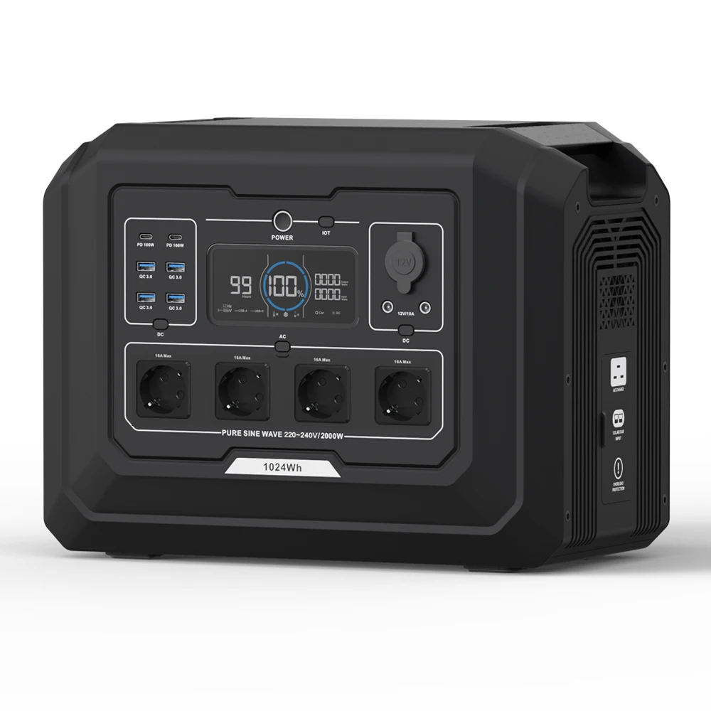 

SOUOP Lifepo4 Energy System Fast Charge 1000w Tragbare Powerstation Ups 1024wh Portable Power Station 2000w Solar Generator