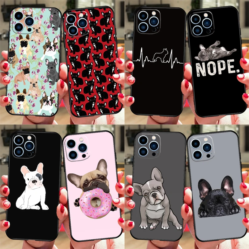 الفرنسية البلدغ الكلب قضية الهاتف آيفون 17 الهواء 16 15 14 13 12 11 برو ماكس 12 13 mini 15 16 زائد 16e غطاء كوكه #1