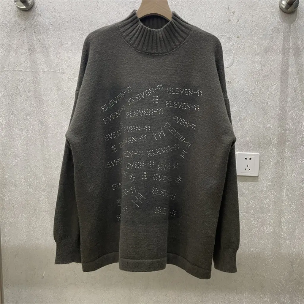 

Women's round Neck Long-Sleeved Velvet Knitwear Casual Fashion Trendy Printed Letter Top for Autumn Winter