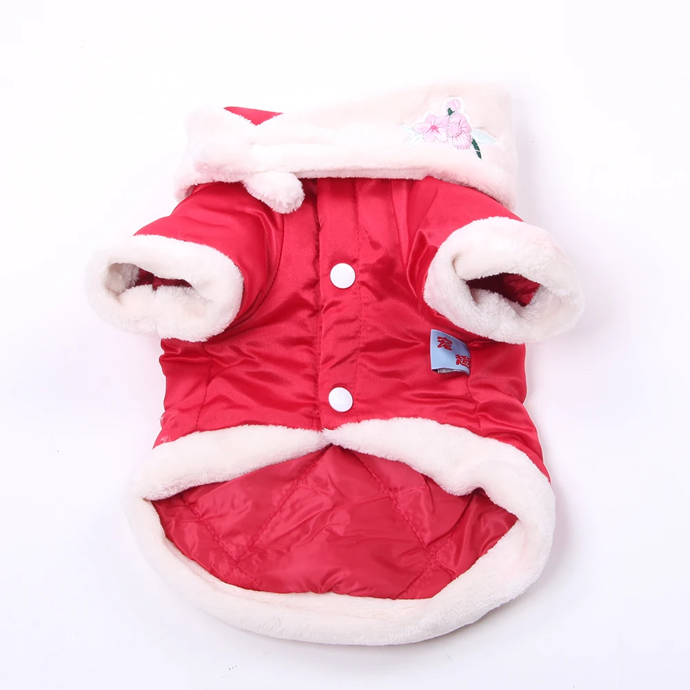 Dog Warm Coat Pet Hoodie Sika Deer Design Cat Puppy Coat Jacket Winter Warm Apparel