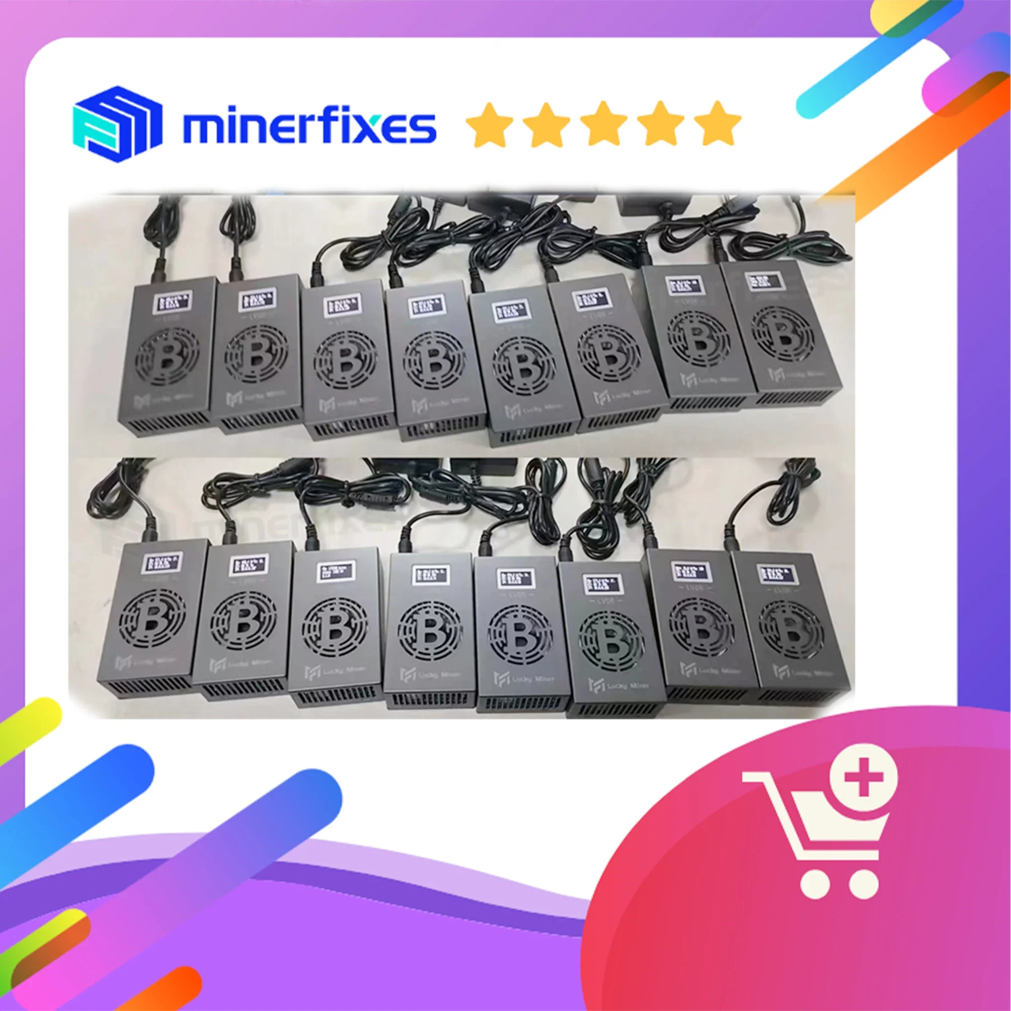 جهاز تعدين بيتكوين لاكي مينر V6 500G/S مع شريحة BM1366 Asic BCH BSV BTC Solo miner LV6 يتضمن توجيه تعليمي وما بعد البيع #1