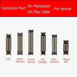 Display LCD & Touch Screen & Camera&Charger&Power Flex Cable of Connector Port For iphone 4 4s 5 5s SE 6 6s 7 plus X xs xr xsmax