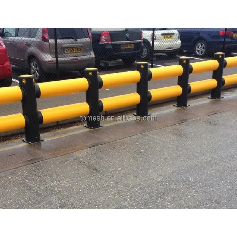 HSJ Flexible Plastic Barrier Road Safety Guardrail Loading Dock Safety Barriers Flexible Anti-Collision Guardrails