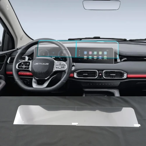 Imagen 2 del producto Protector de pantalla Carplay de vidrio templado para JETOUR X50 2025, película protectora de 10,25 pulgadas, accesorios adhesivos para coche navegador