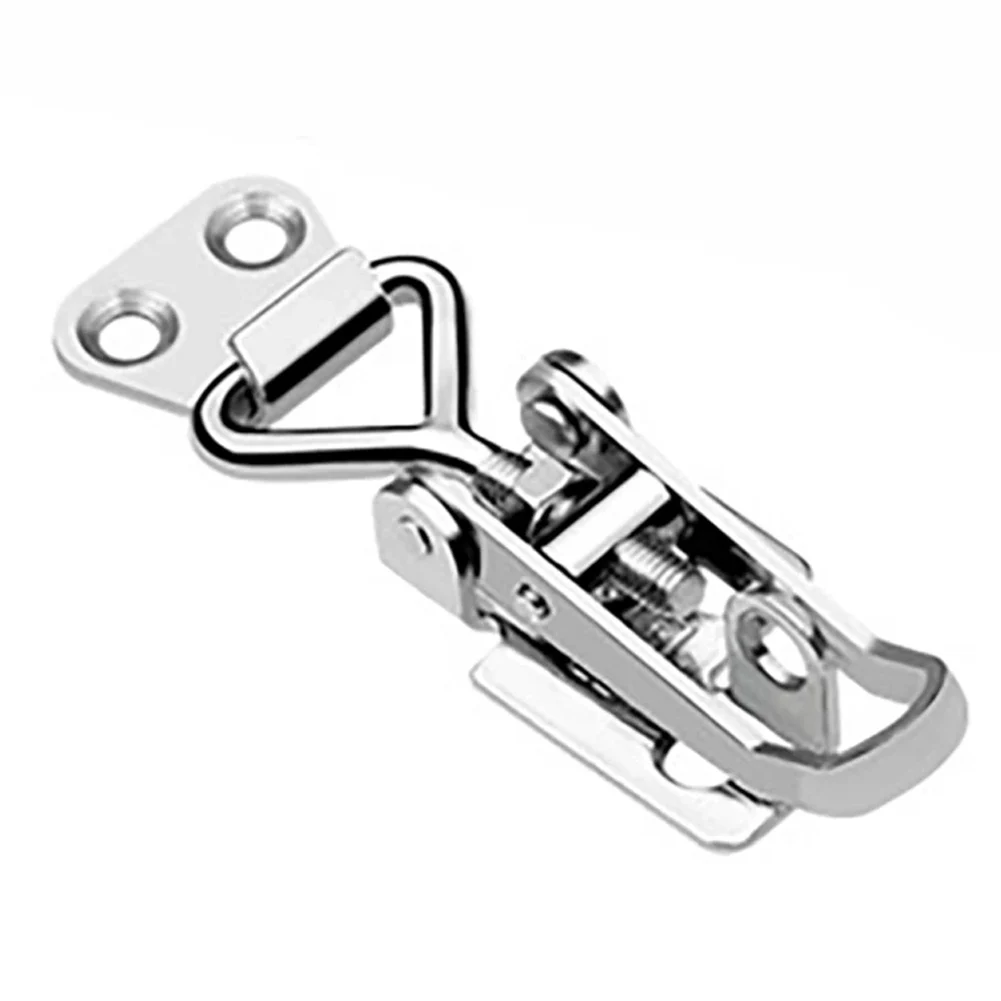 Lever Lock Hasp Stainless Steel Hasp Lock Latch Self-Locking Adjustable 38-50mm Lever Lock Hasps For  Cabinets Doors Boxes Cases